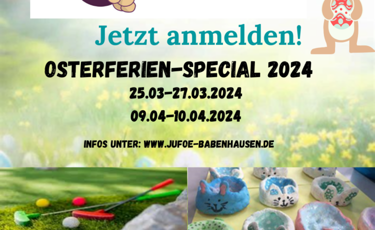 Osterferien-Special 2024:  Abwechslungsreiches Ferienprogramm mit Bouldern, Adventure-Golf, Osterbastelaktion und Tieren