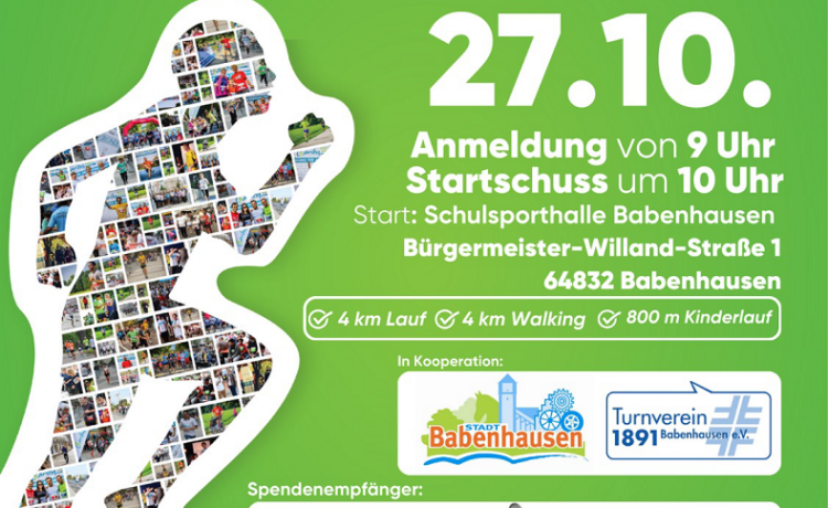 Charity Walk & Run 2024 und Einweihung der offiziellen Laufstrecken in Babenhausen