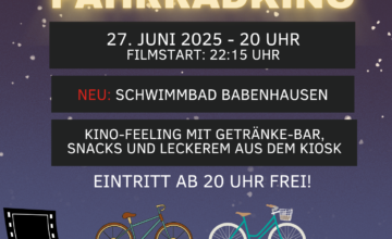 Radeln und Abendschwimmen im Babenhäuser Freibad