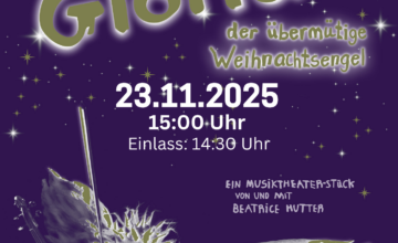 Weihnachtsbäcker wird zum lustigen Engel Gloria
