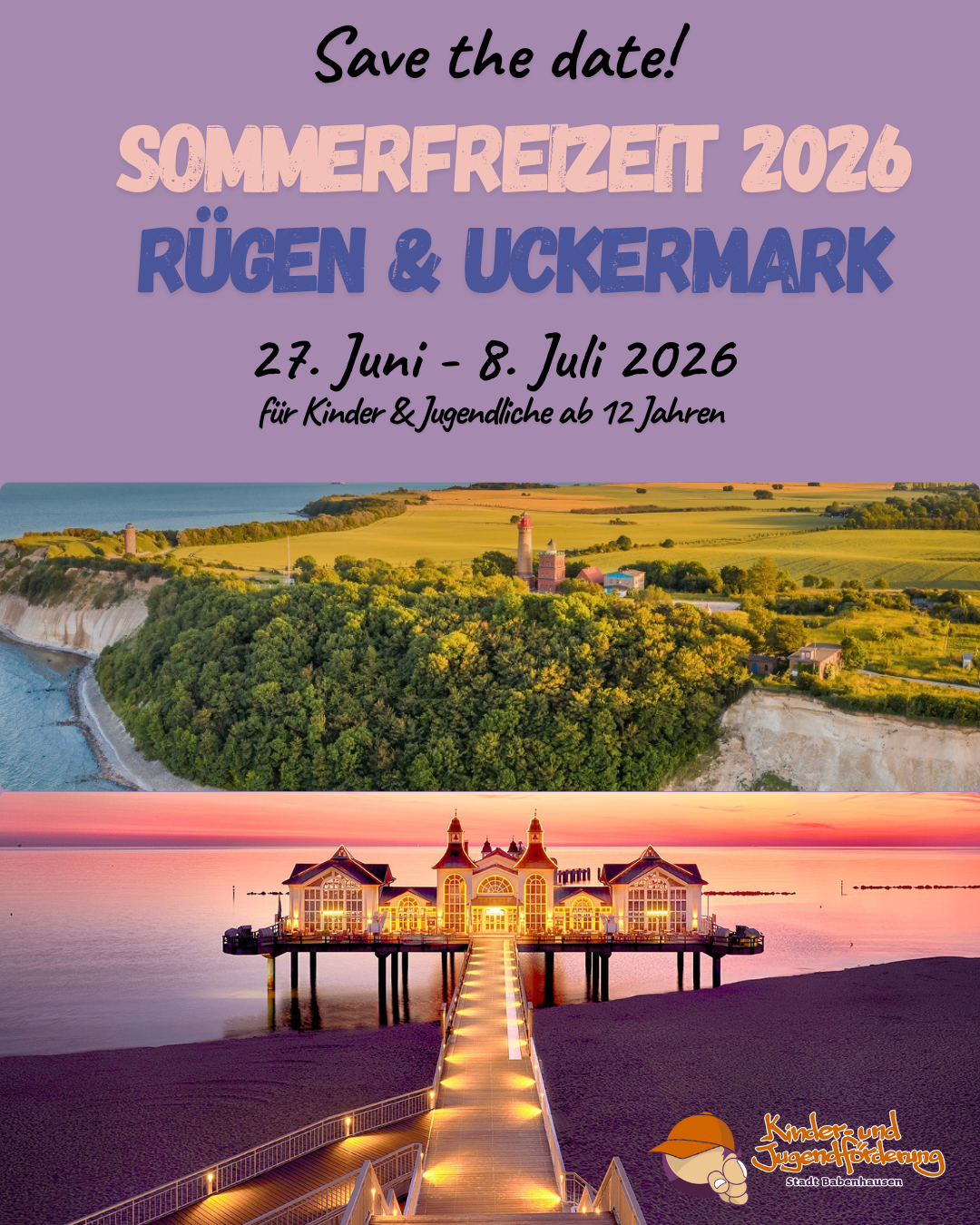SAVE THE DATE: Sonne, Strand & Meer auf Rügen – Sommerfreizeit 2026 der KiJuFö Babenhausen Die Kinder- und Jugendförderung der Stadt Babenhausen bietet auch 2026 wieder eine erlebnisreiche Sommerfreizeit an. [&hellip;]