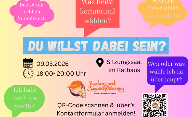 Jung- & Erstwähler-Treffen zur Kommunalwahl am 15. März 2026